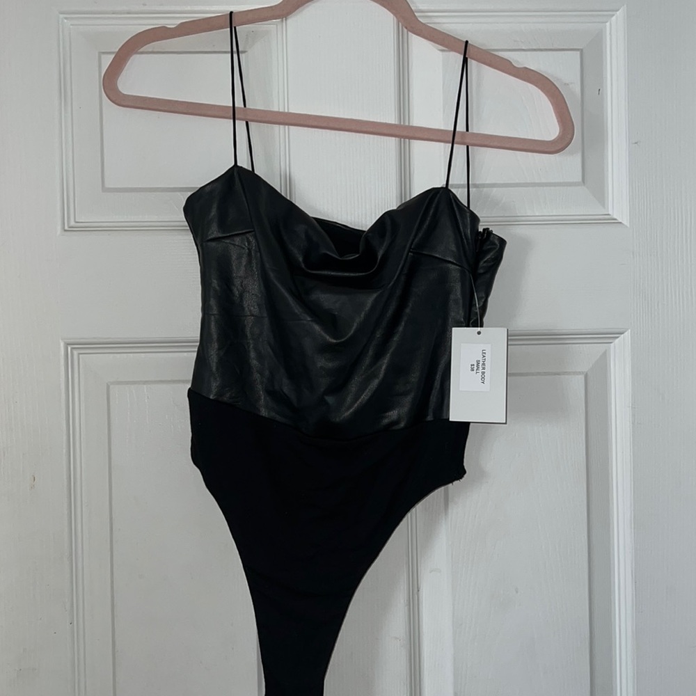 Leather bodysuit